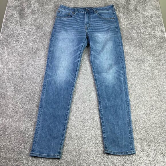 American Eagle Jeans Men's 32X32 Blue Athletic Fit Slim Straight Denim Preppy - Picture 1 of 12
